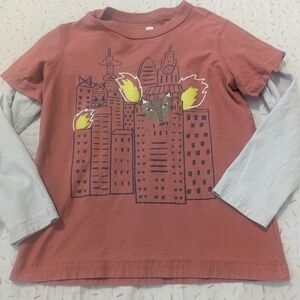 Tea Collection Fierce Fox Long Sleeve Tee